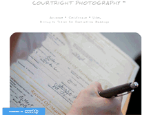 Tablet Screenshot of courtrightphotography.com